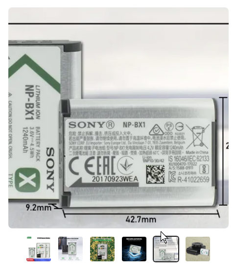 SONY NP-BX1 バッテリーパック 並行輸入品
