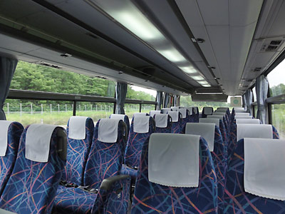 北都交通バス車内